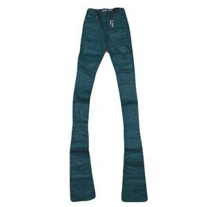 Si Tu Veux Hunter Green Wax Gordon Jeans Superstack Size 28